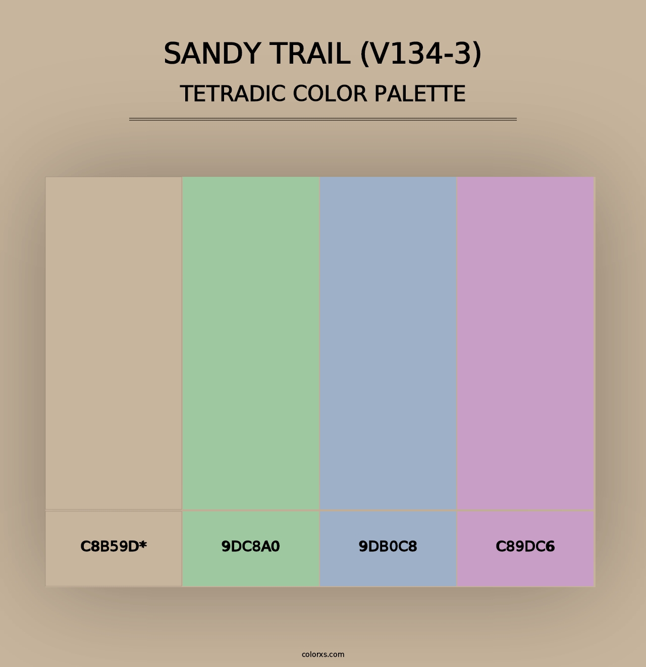 Sandy Trail (V134-3) - Tetradic Color Palette