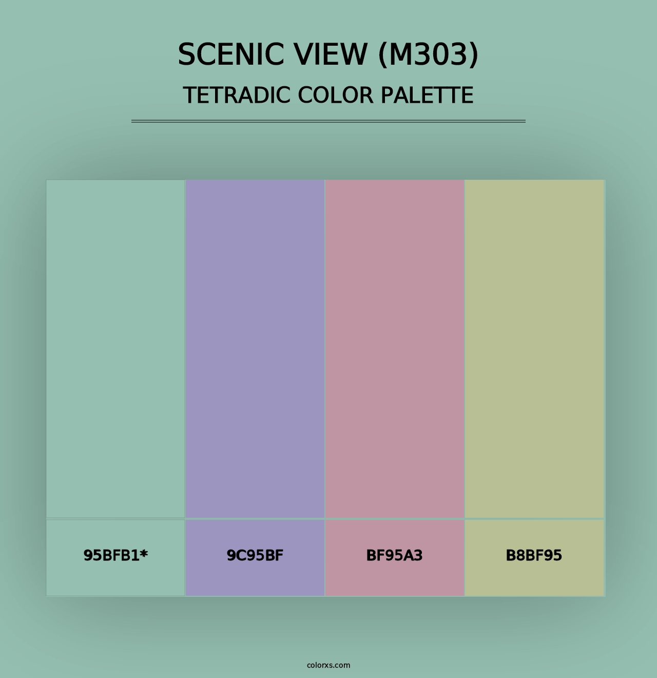 Scenic View (M303) - Tetradic Color Palette