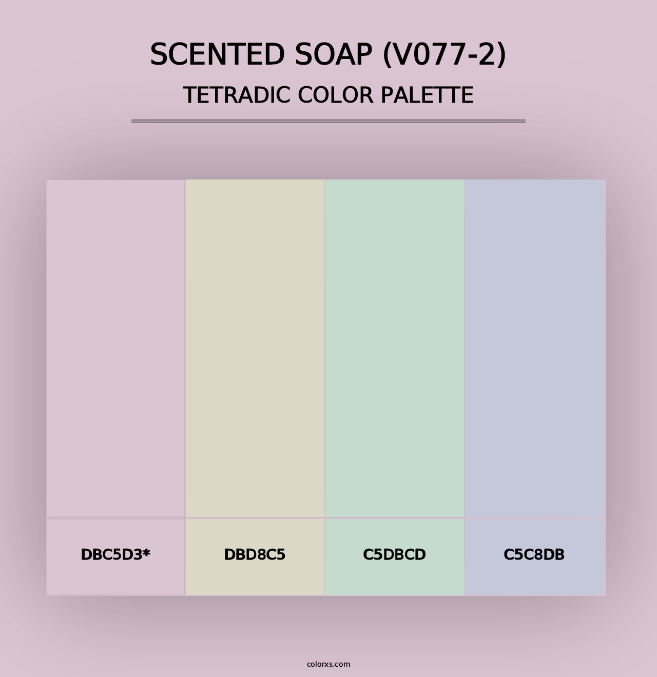 Scented Soap (V077-2) - Tetradic Color Palette