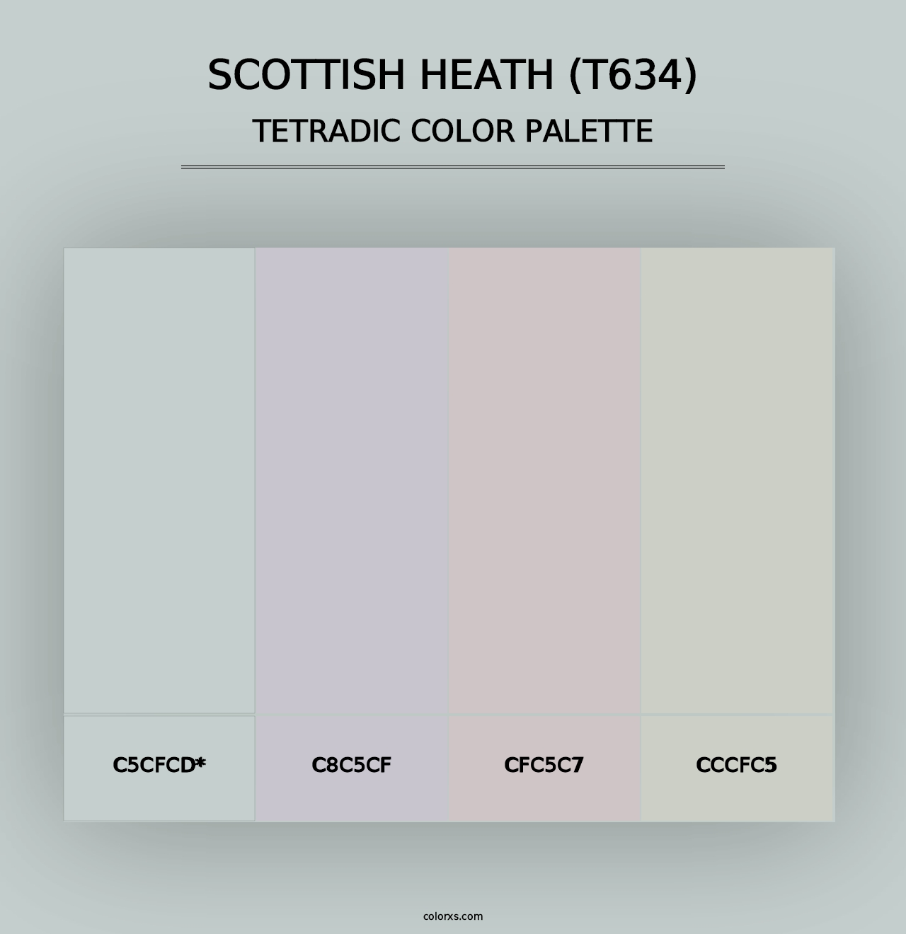 Scottish Heath (T634) - Tetradic Color Palette