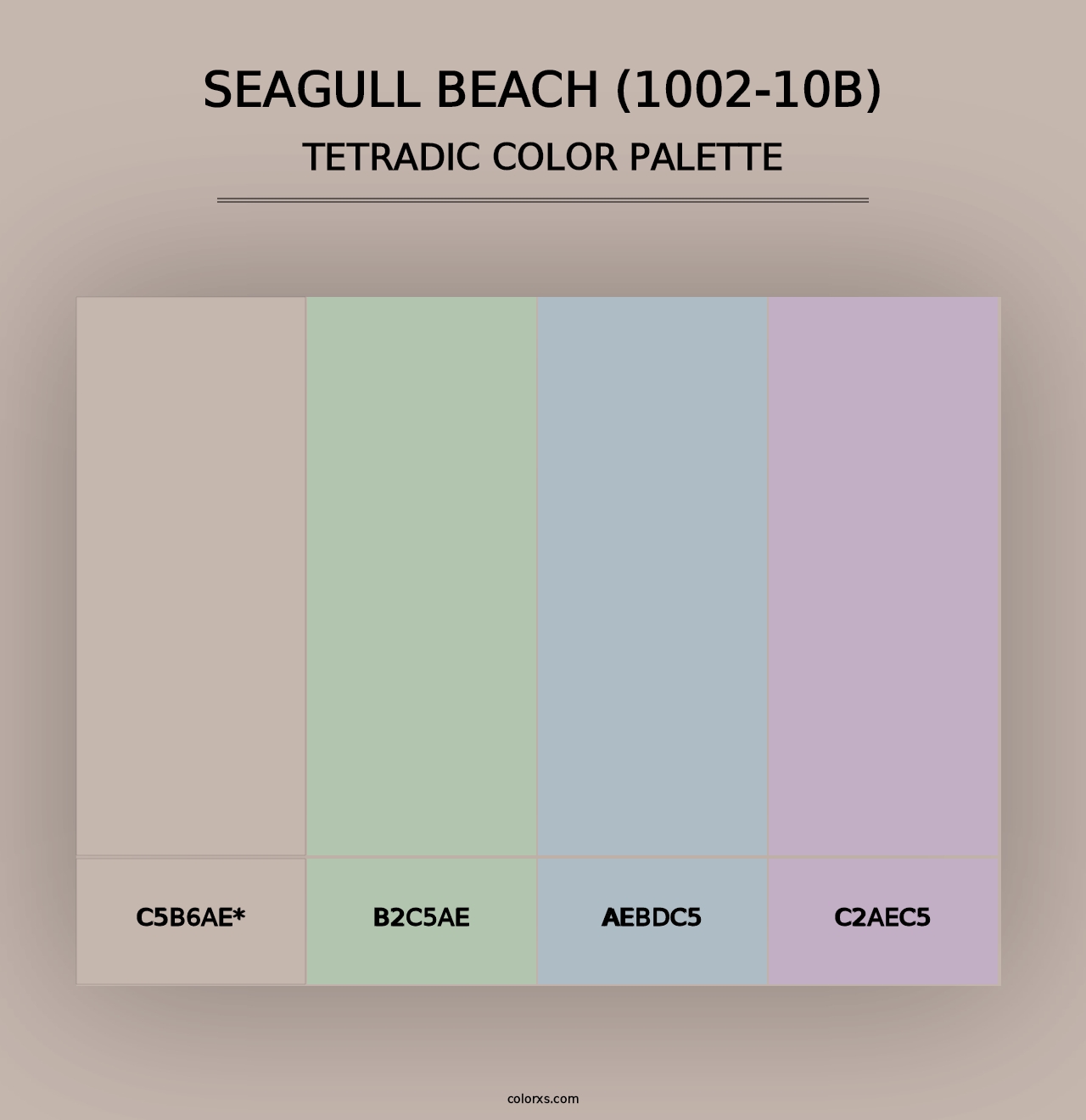 Seagull Beach (1002-10B) - Tetradic Color Palette