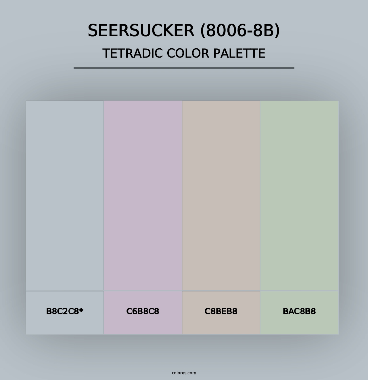 Seersucker (8006-8B) - Tetradic Color Palette