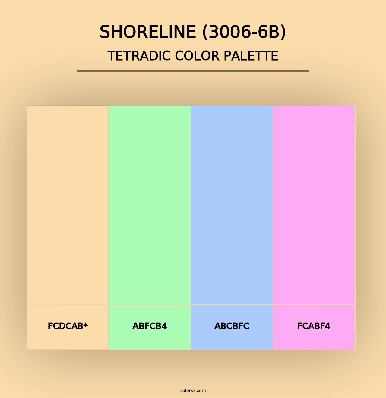 Shoreline (3006-6B) - Tetradic Color Palette