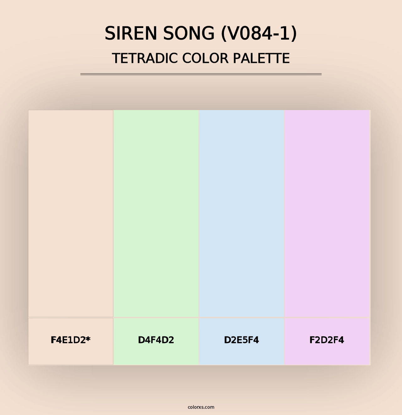 Siren Song (V084-1) - Tetradic Color Palette