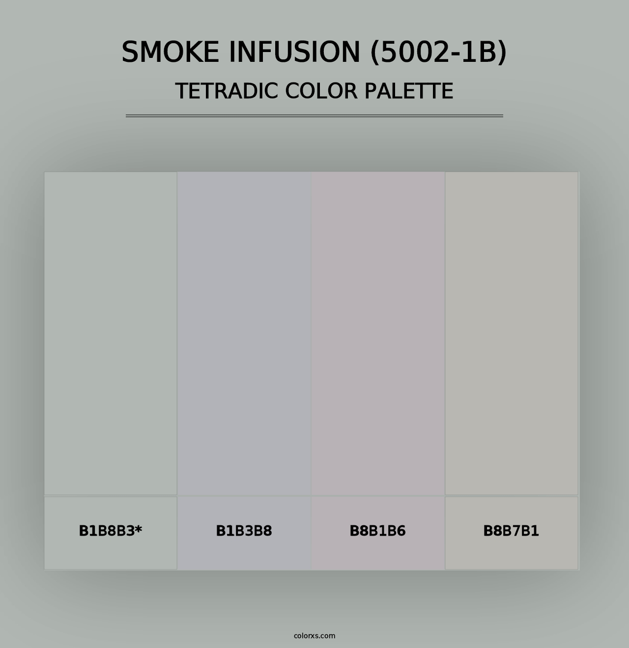 Smoke Infusion (5002-1B) - Tetradic Color Palette