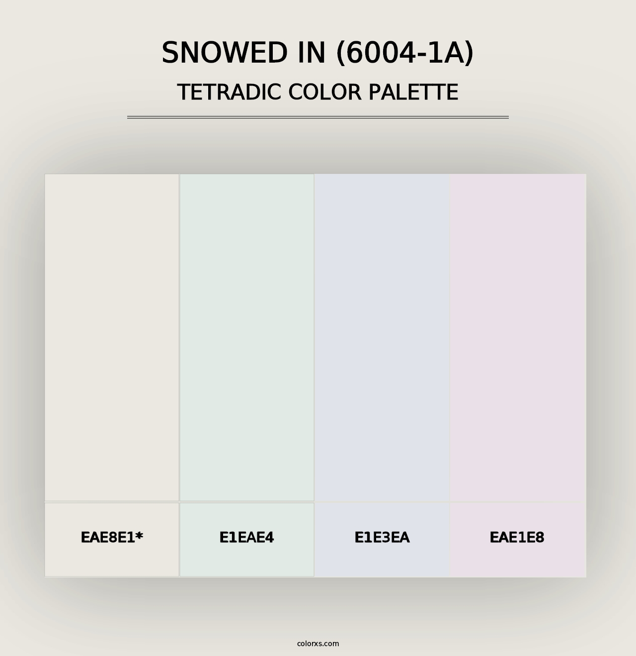 Snowed In (6004-1A) - Tetradic Color Palette