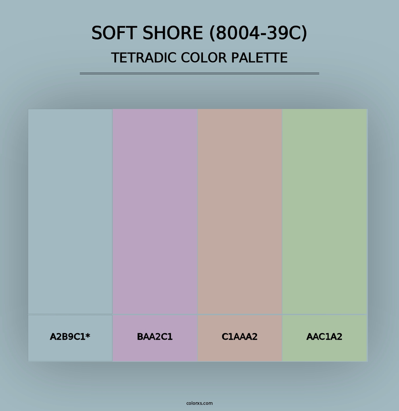 Soft Shore (8004-39C) - Tetradic Color Palette