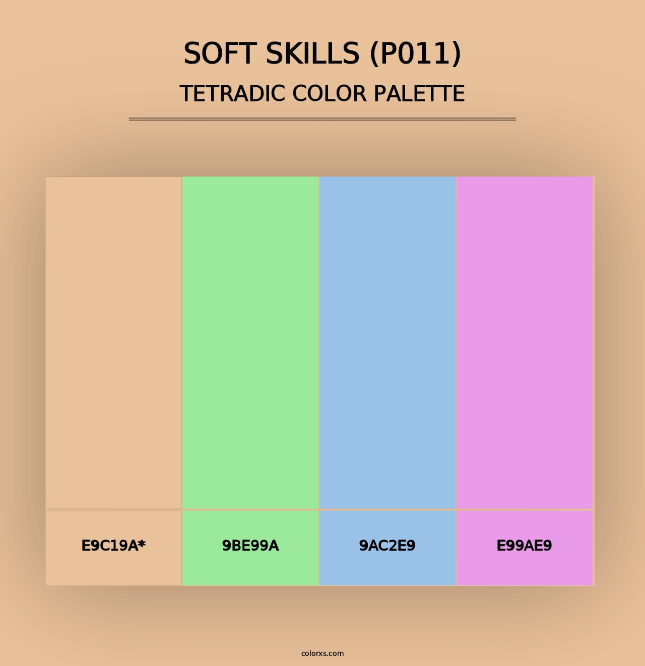 Soft Skills (P011) - Tetradic Color Palette