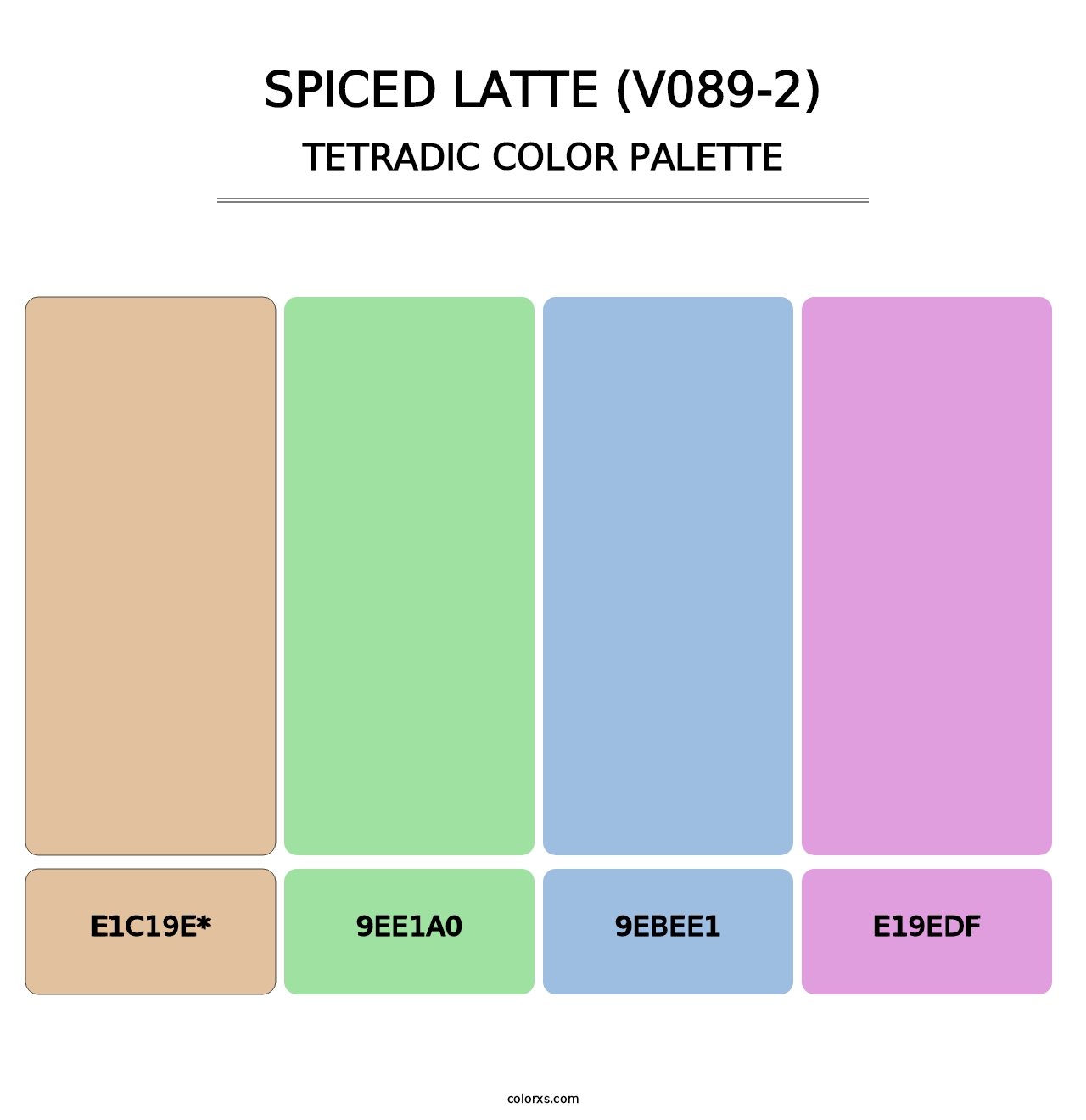 Spiced Latte (V089-2) - Tetradic Color Palette