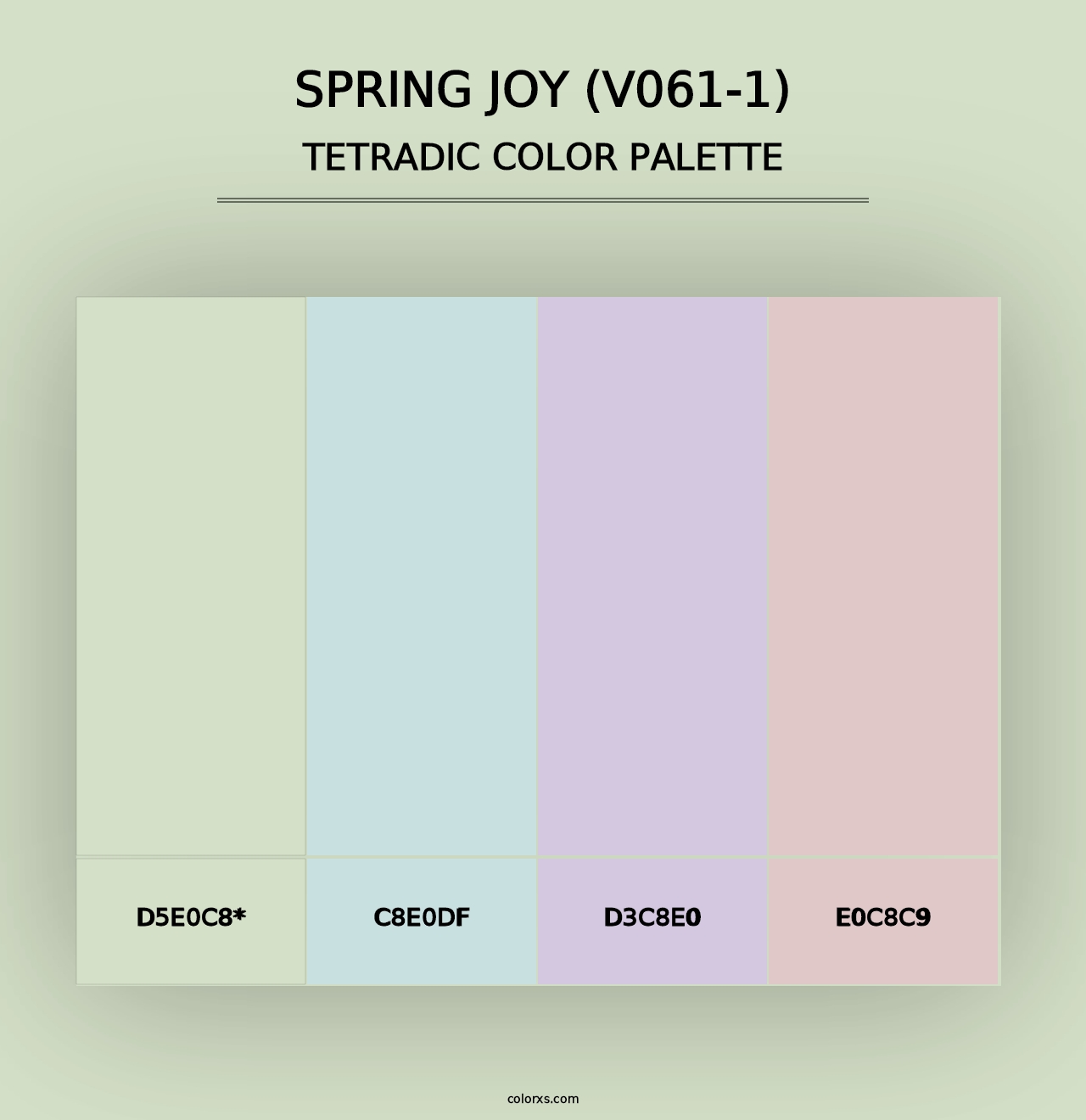 Spring Joy (V061-1) - Tetradic Color Palette