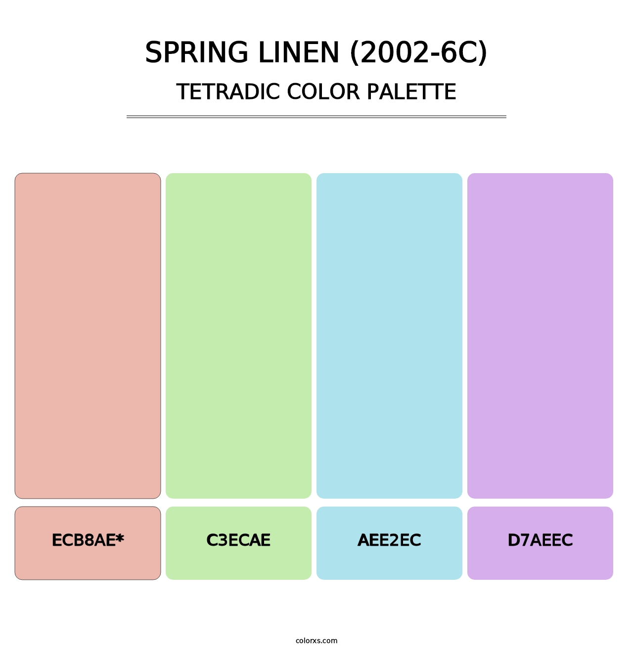 Spring Linen (2002-6C) - Tetradic Color Palette