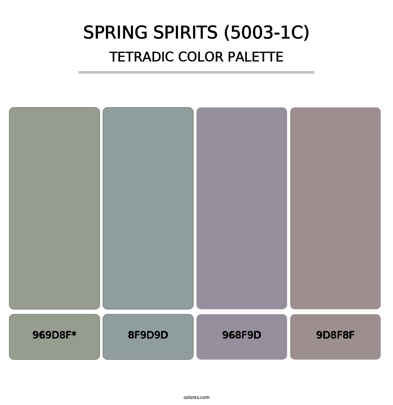 Spring Spirits (5003-1C) - Tetradic Color Palette