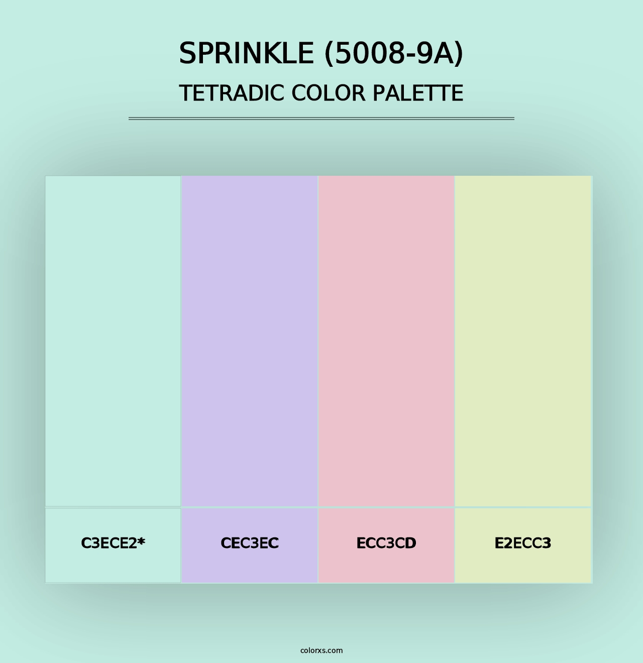 Sprinkle (5008-9A) - Tetradic Color Palette