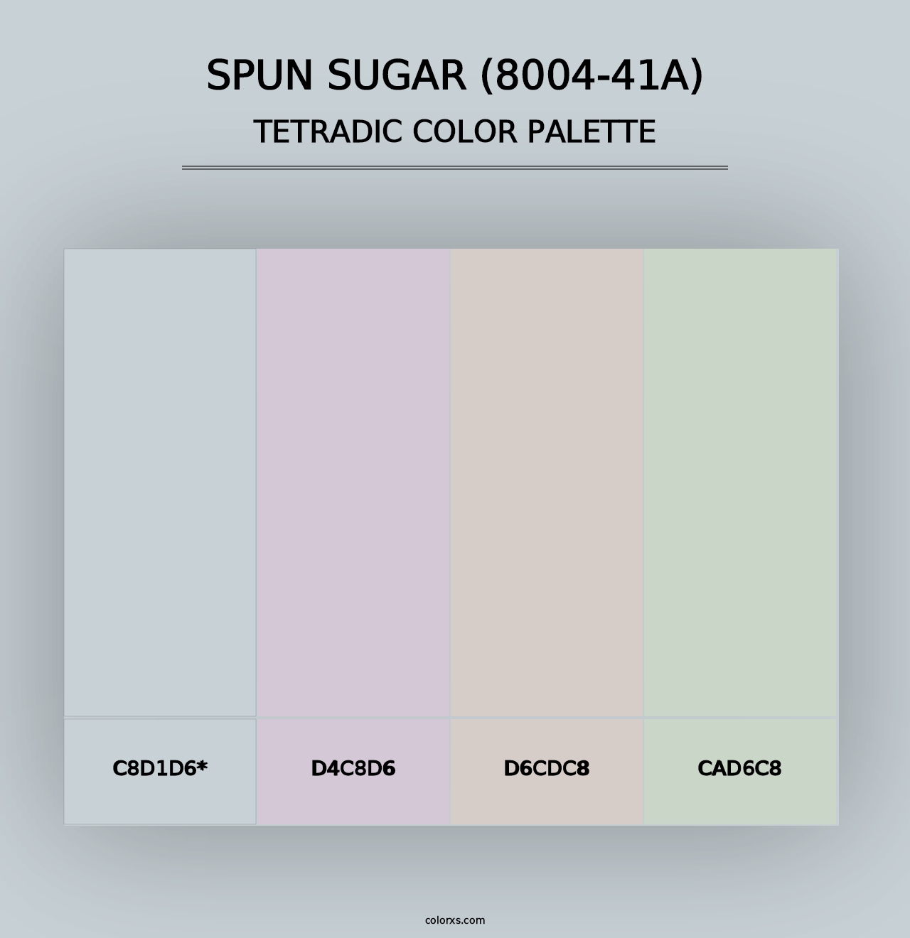 Spun Sugar (8004-41A) - Tetradic Color Palette