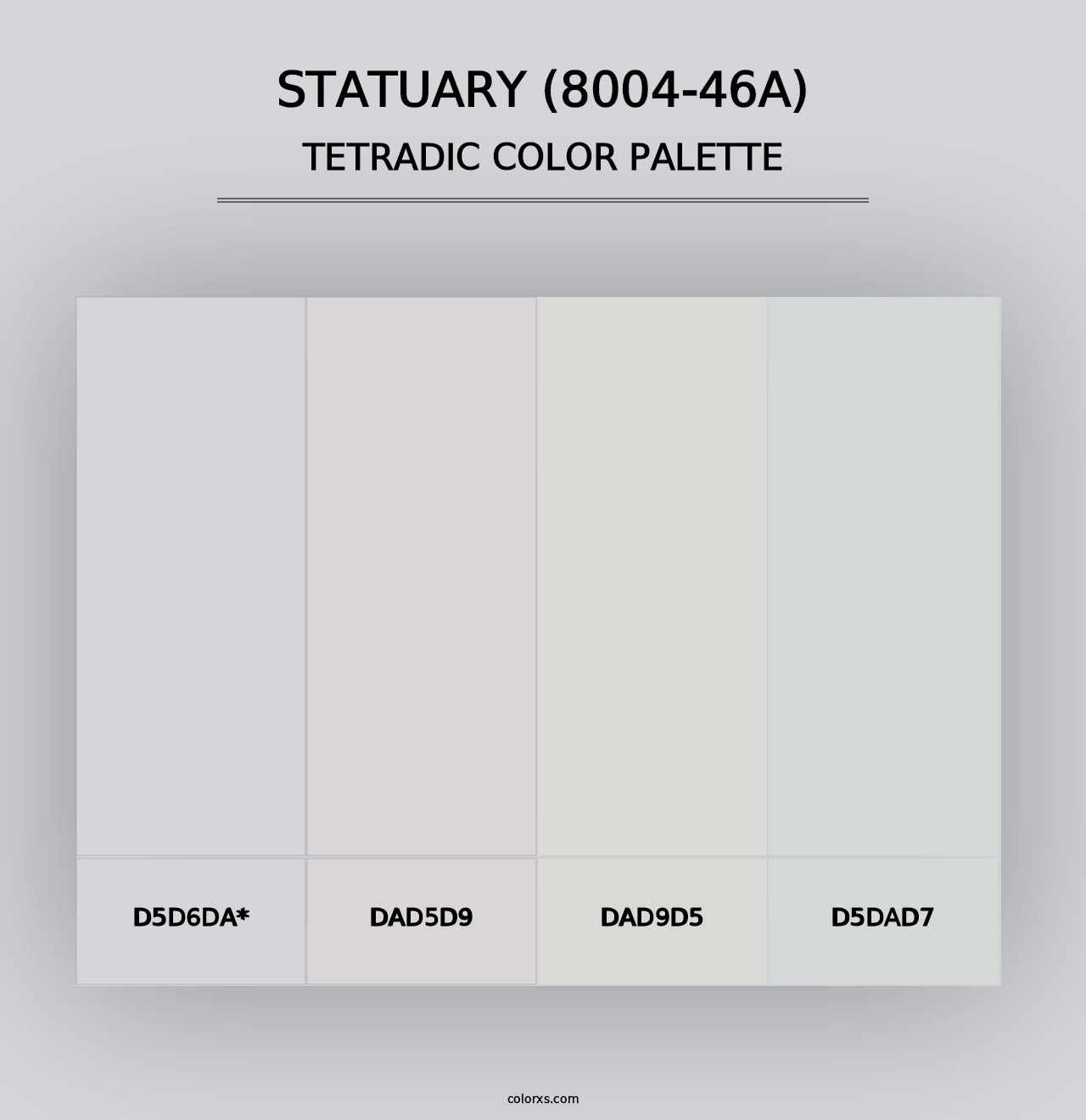 Statuary (8004-46A) - Tetradic Color Palette