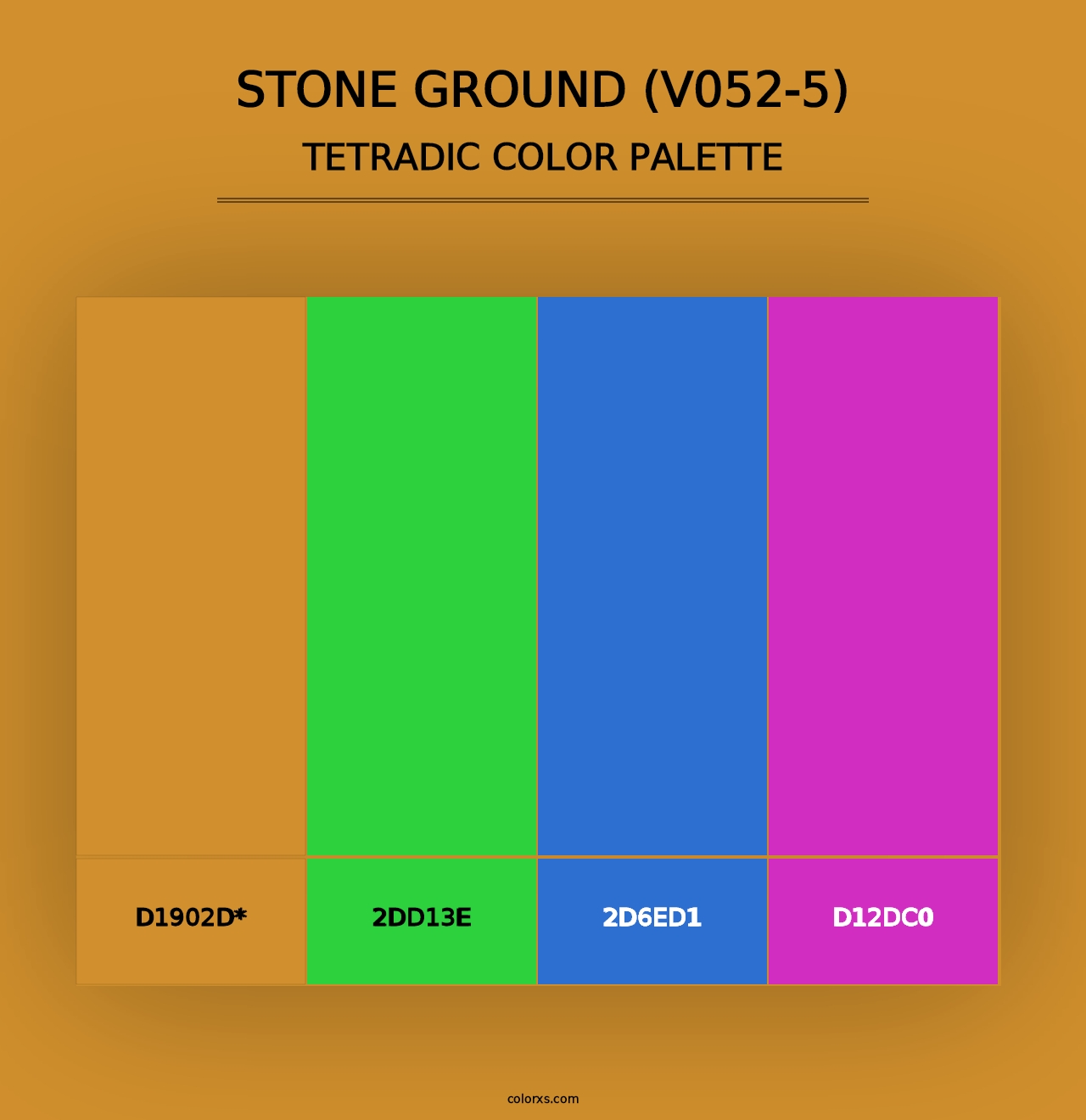 Stone Ground (V052-5) - Tetradic Color Palette