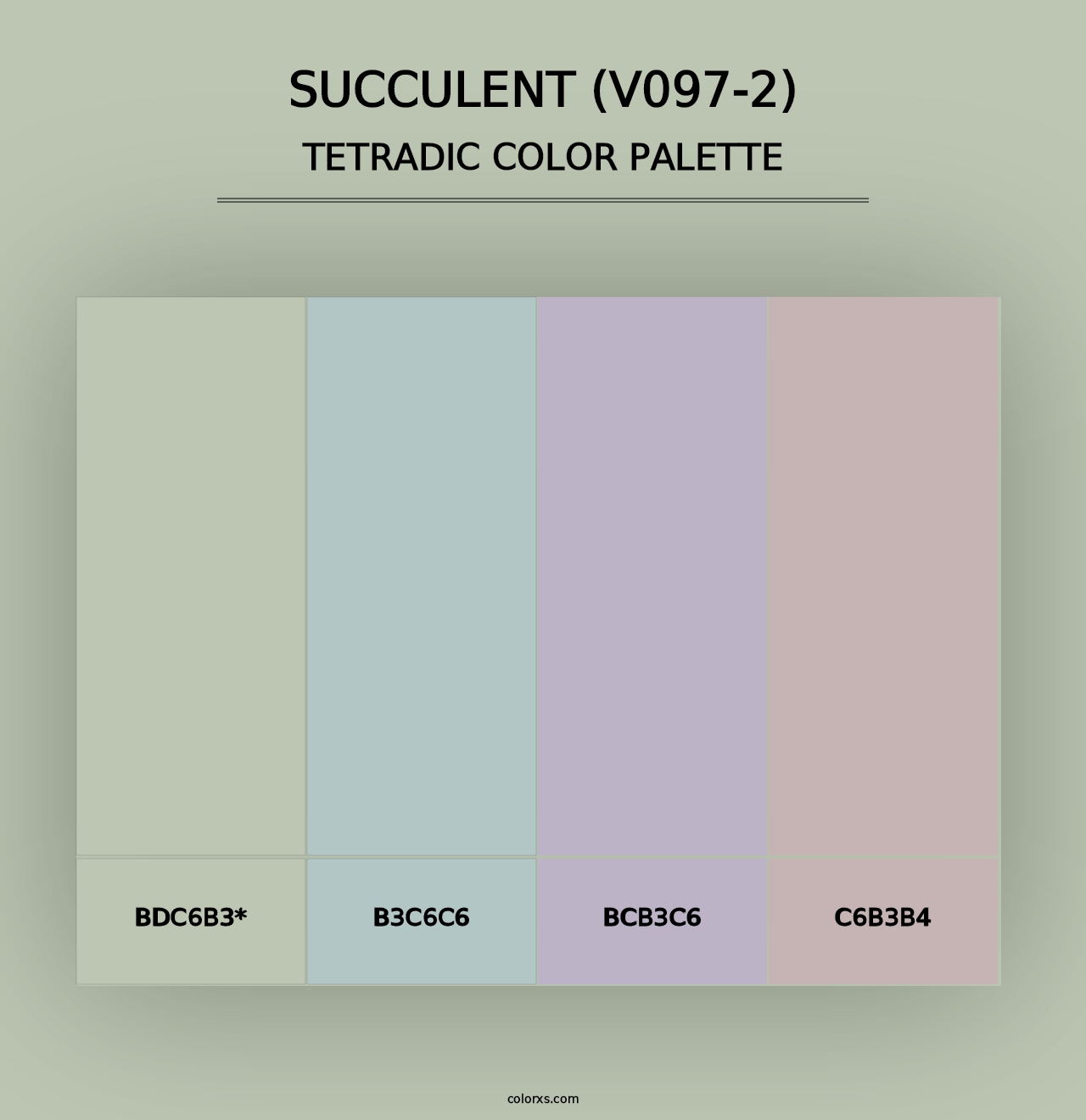 Succulent (V097-2) - Tetradic Color Palette