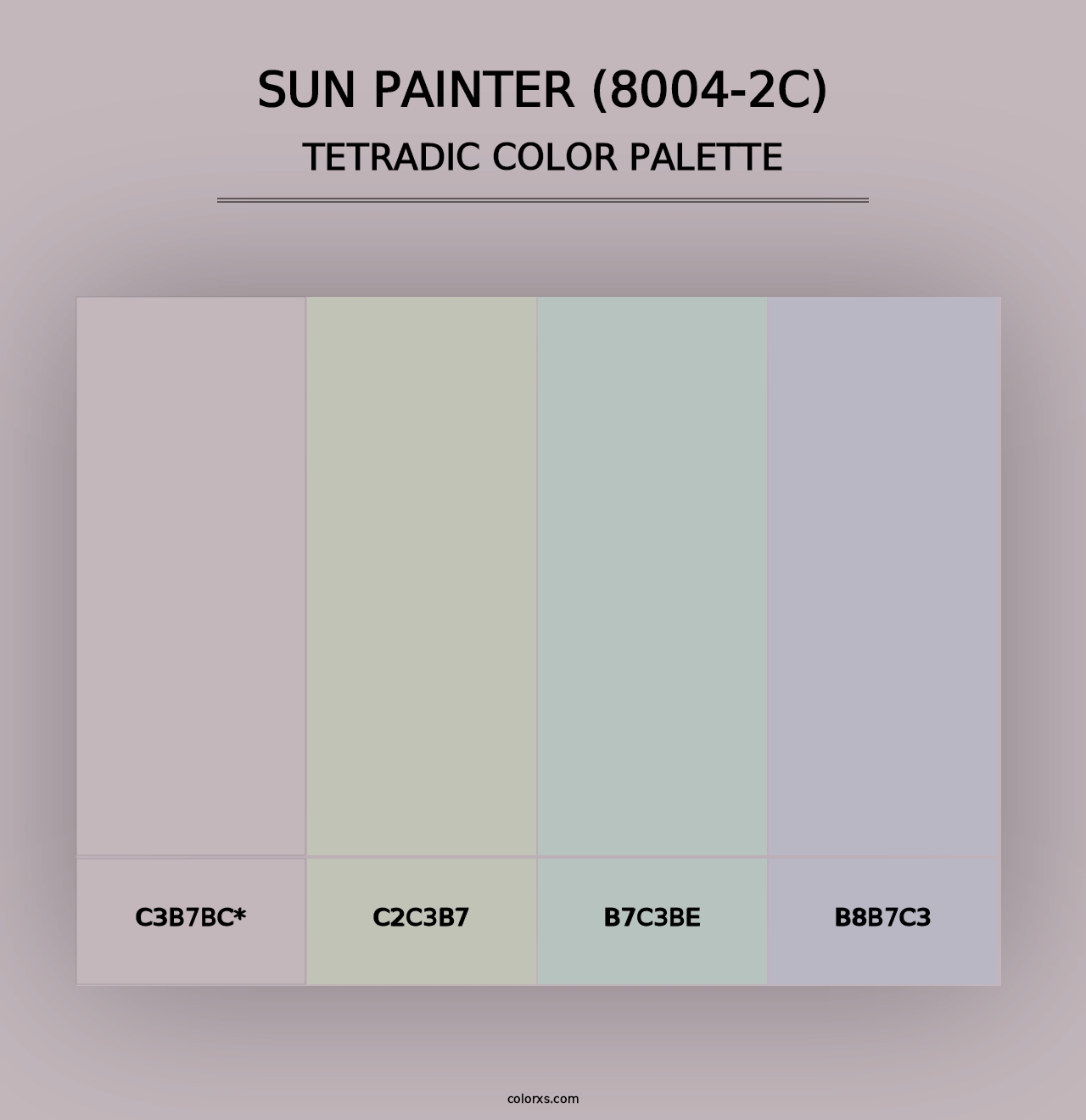 Sun Painter (8004-2C) - Tetradic Color Palette