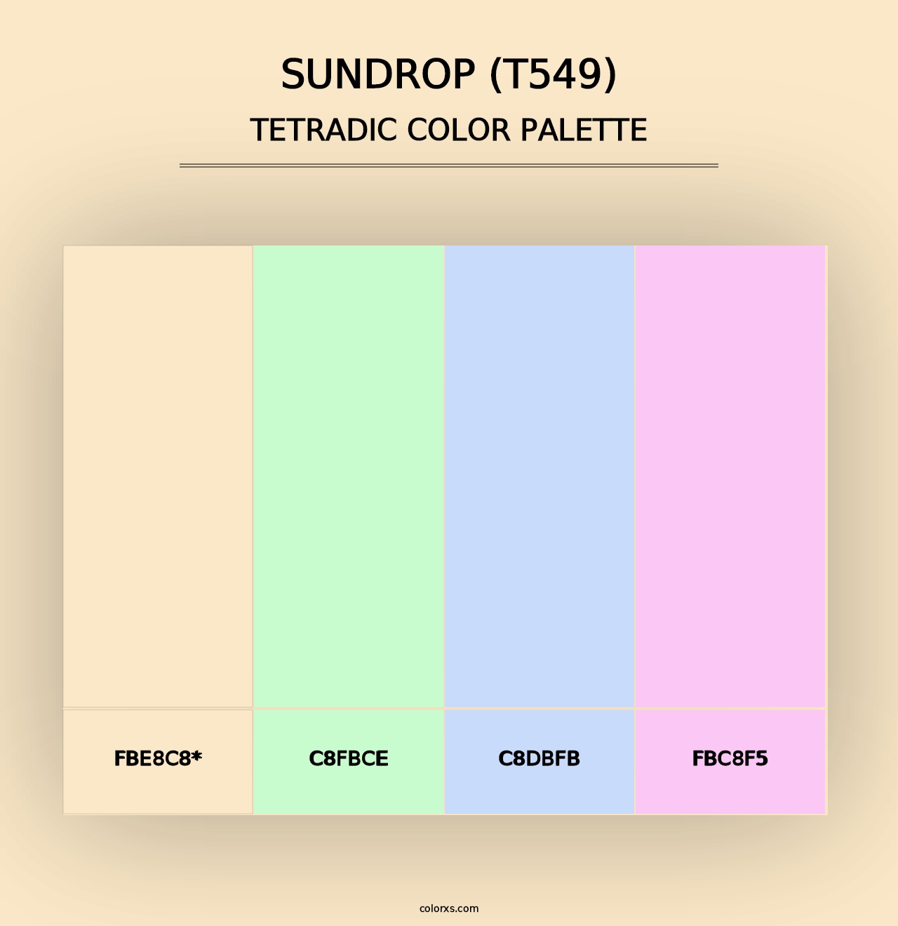 Sundrop (T549) - Tetradic Color Palette