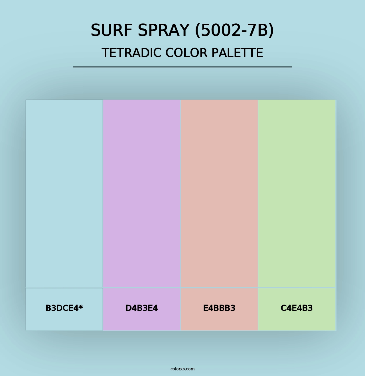 Surf Spray (5002-7B) - Tetradic Color Palette