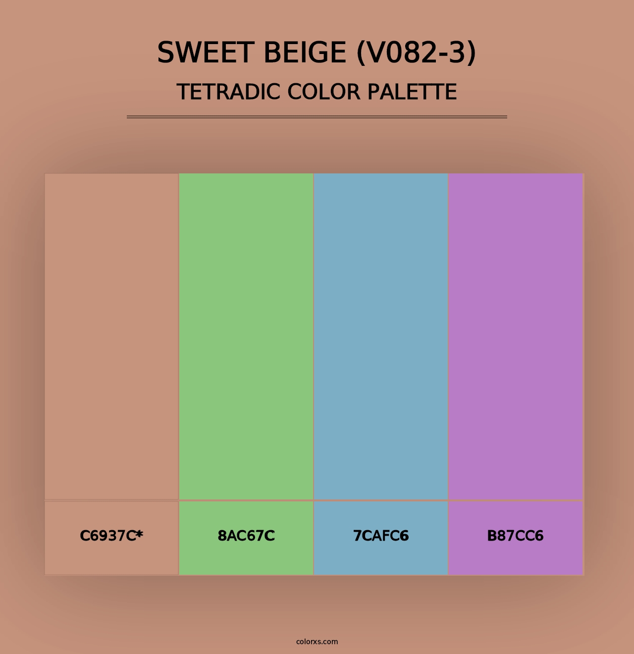 Sweet Beige (V082-3) - Tetradic Color Palette