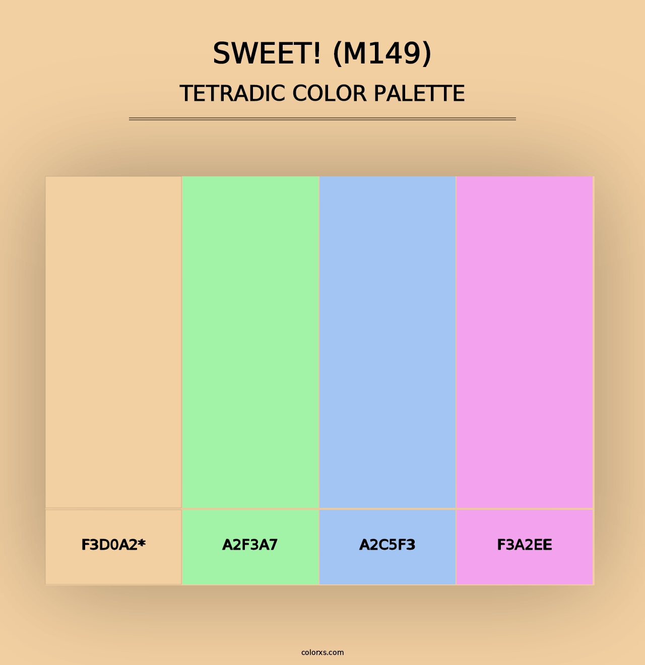 sweet! (M149) - Tetradic Color Palette