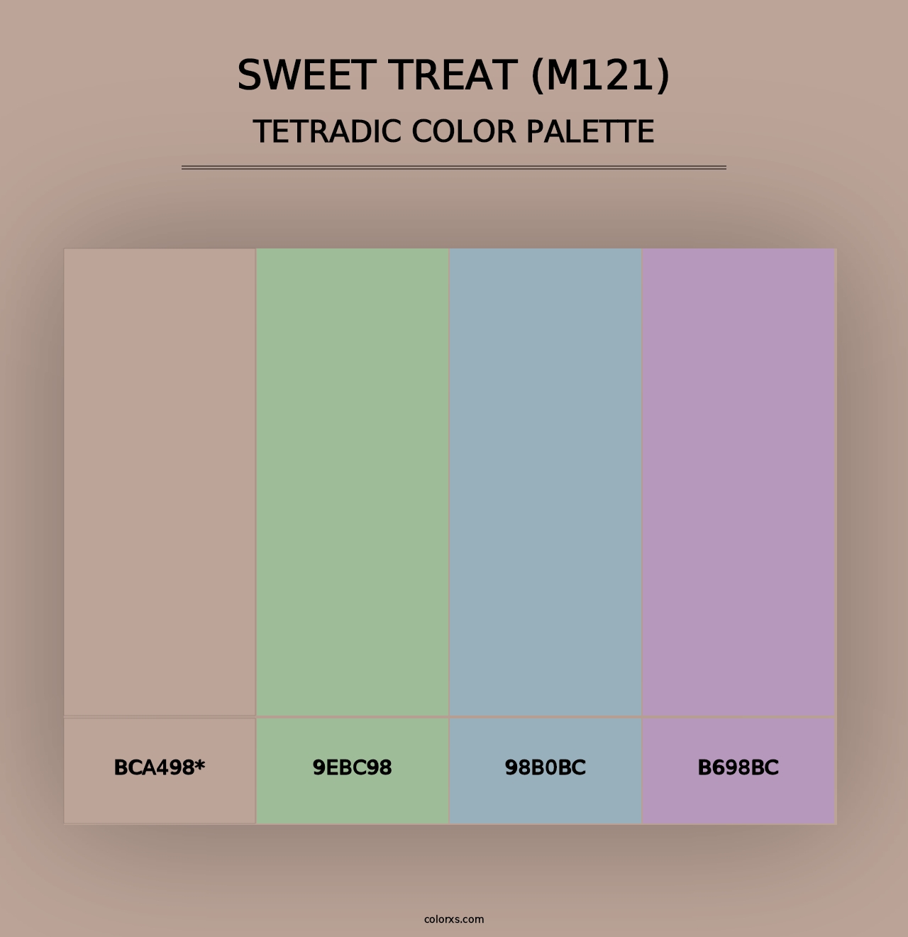 Sweet Treat (M121) - Tetradic Color Palette