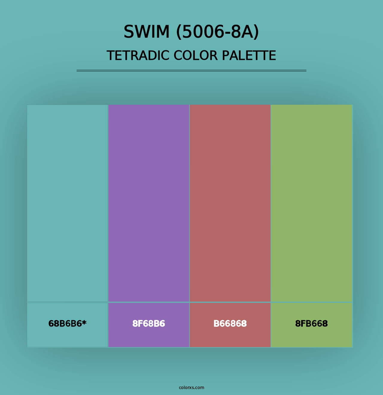 Swim (5006-8A) - Tetradic Color Palette