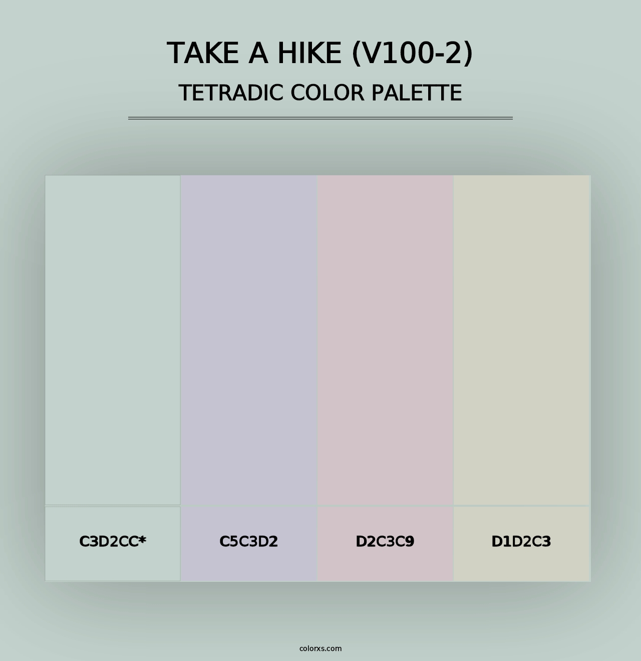 Take a Hike (V100-2) - Tetradic Color Palette