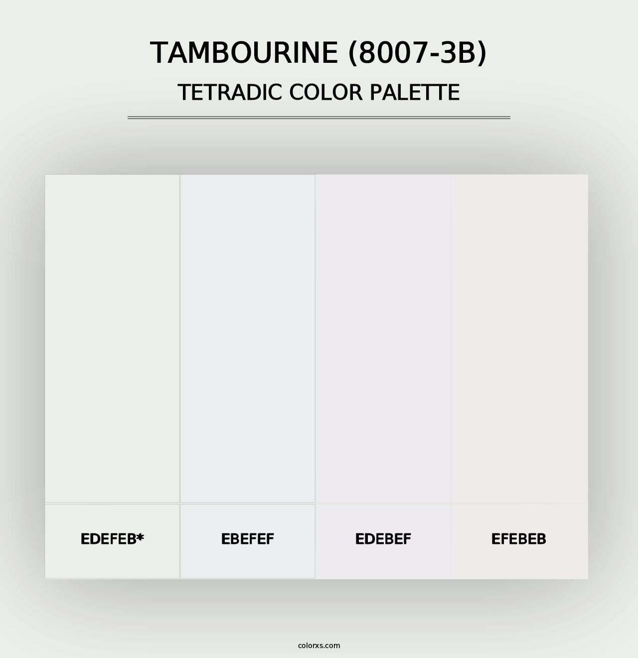 Tambourine (8007-3B) - Tetradic Color Palette