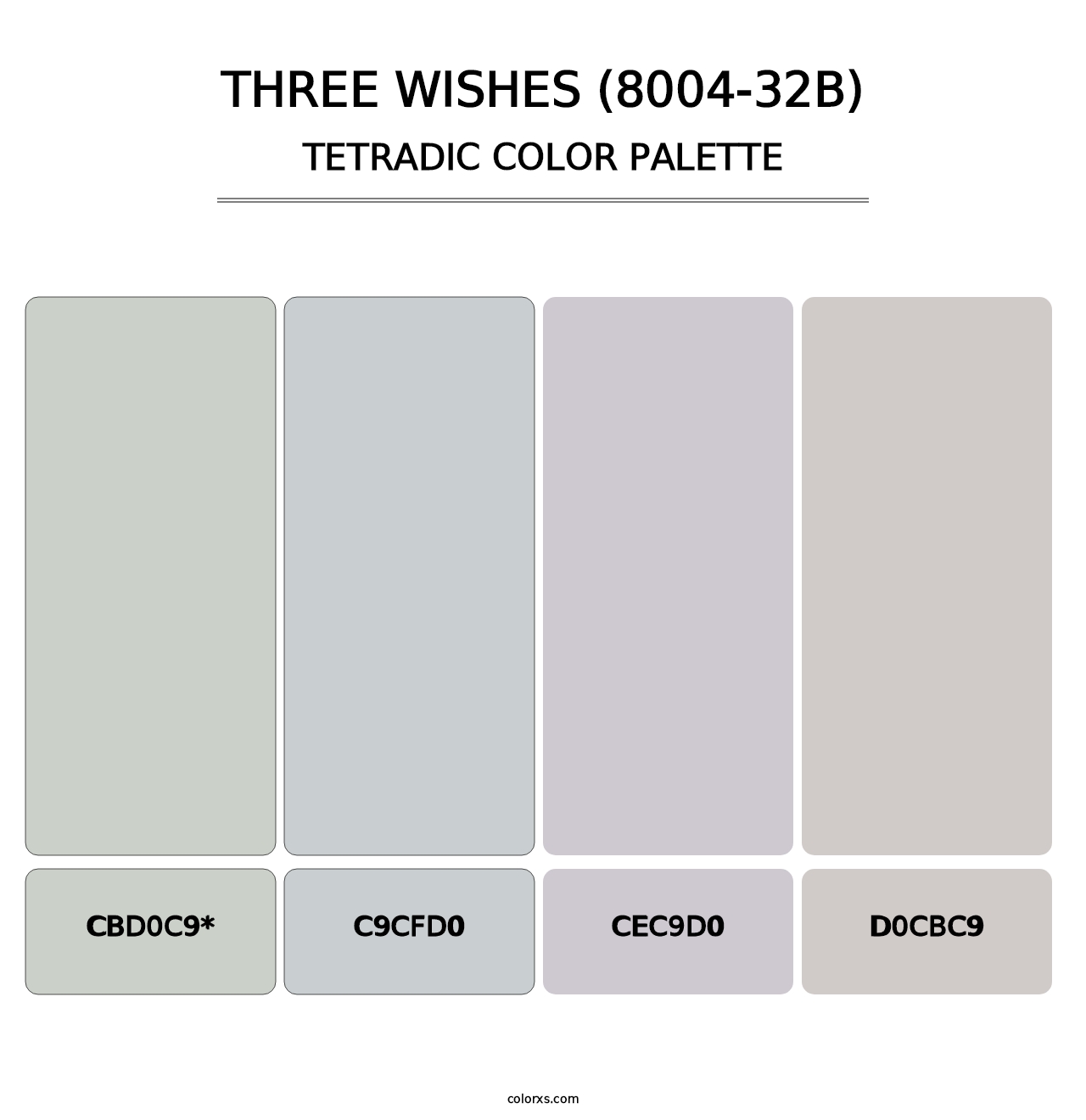 Three Wishes (8004-32B) - Tetradic Color Palette