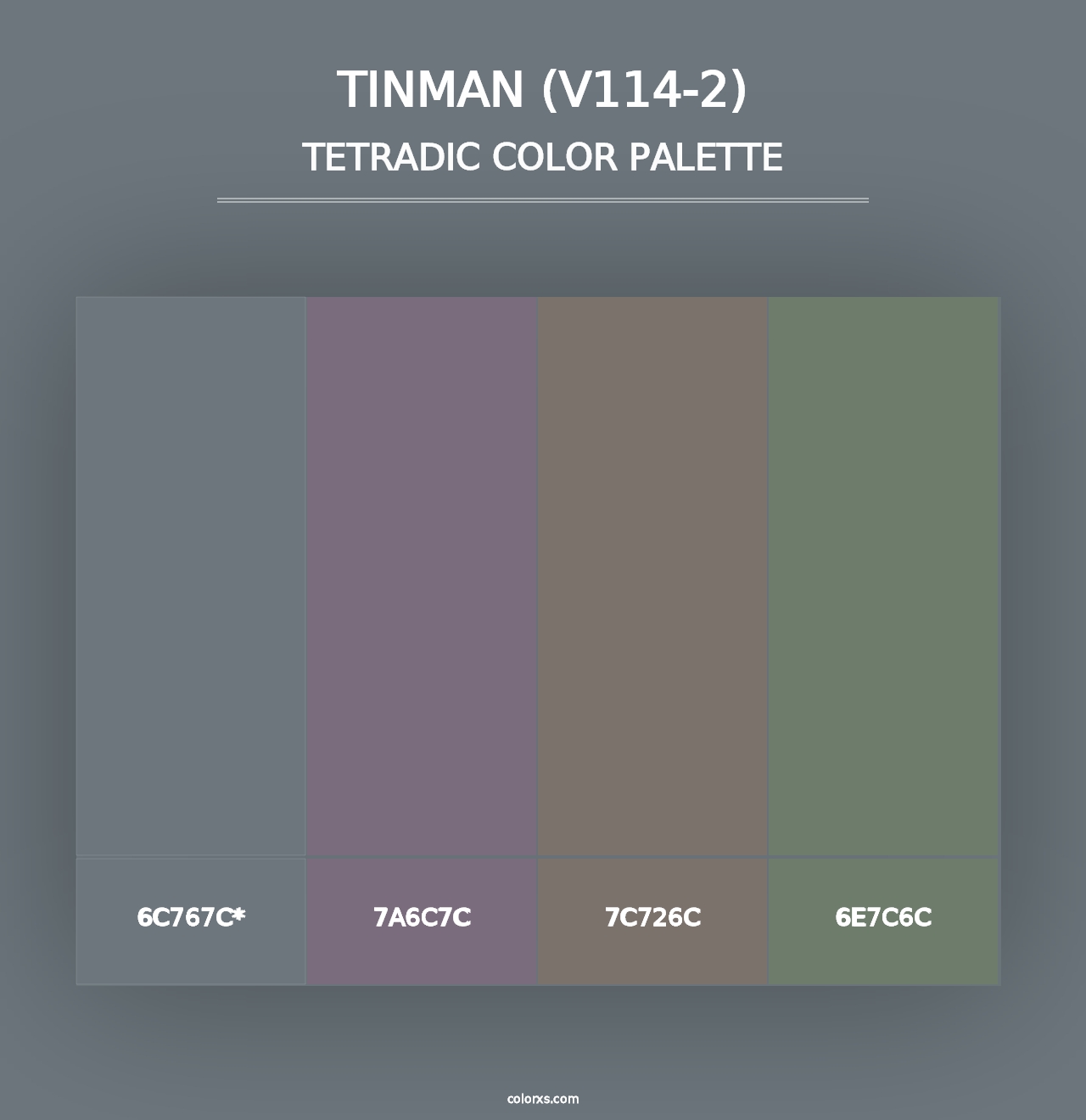 Tinman (V114-2) - Tetradic Color Palette