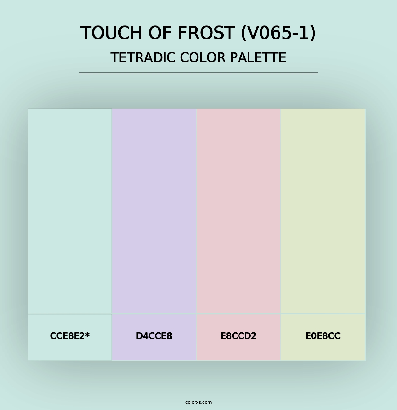 Touch of Frost (V065-1) - Tetradic Color Palette