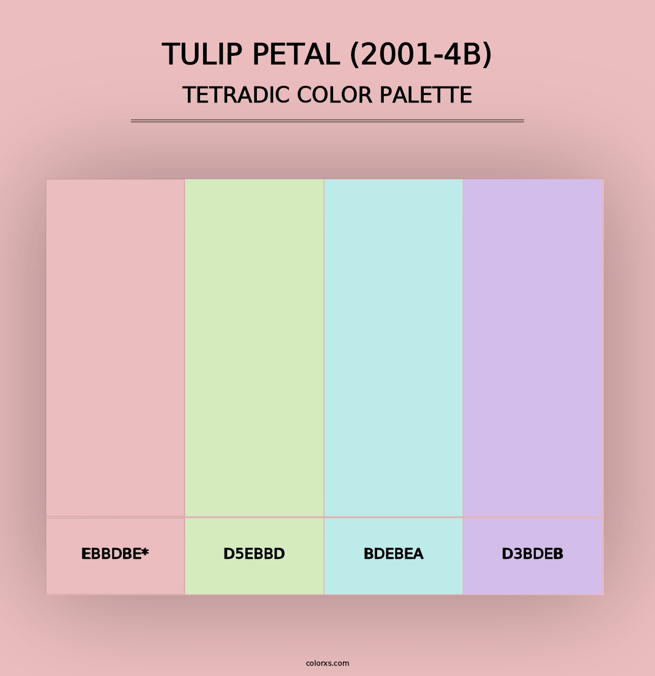 Tulip Petal (2001-4B) - Tetradic Color Palette