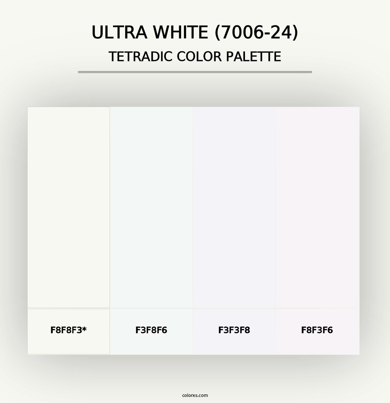 Ultra White (7006-24) - Tetradic Color Palette