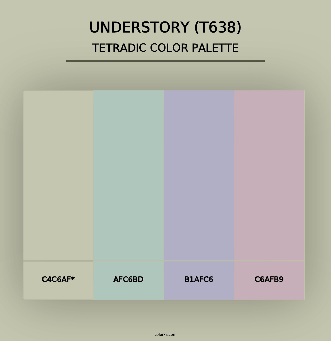 Understory (T638) - Tetradic Color Palette