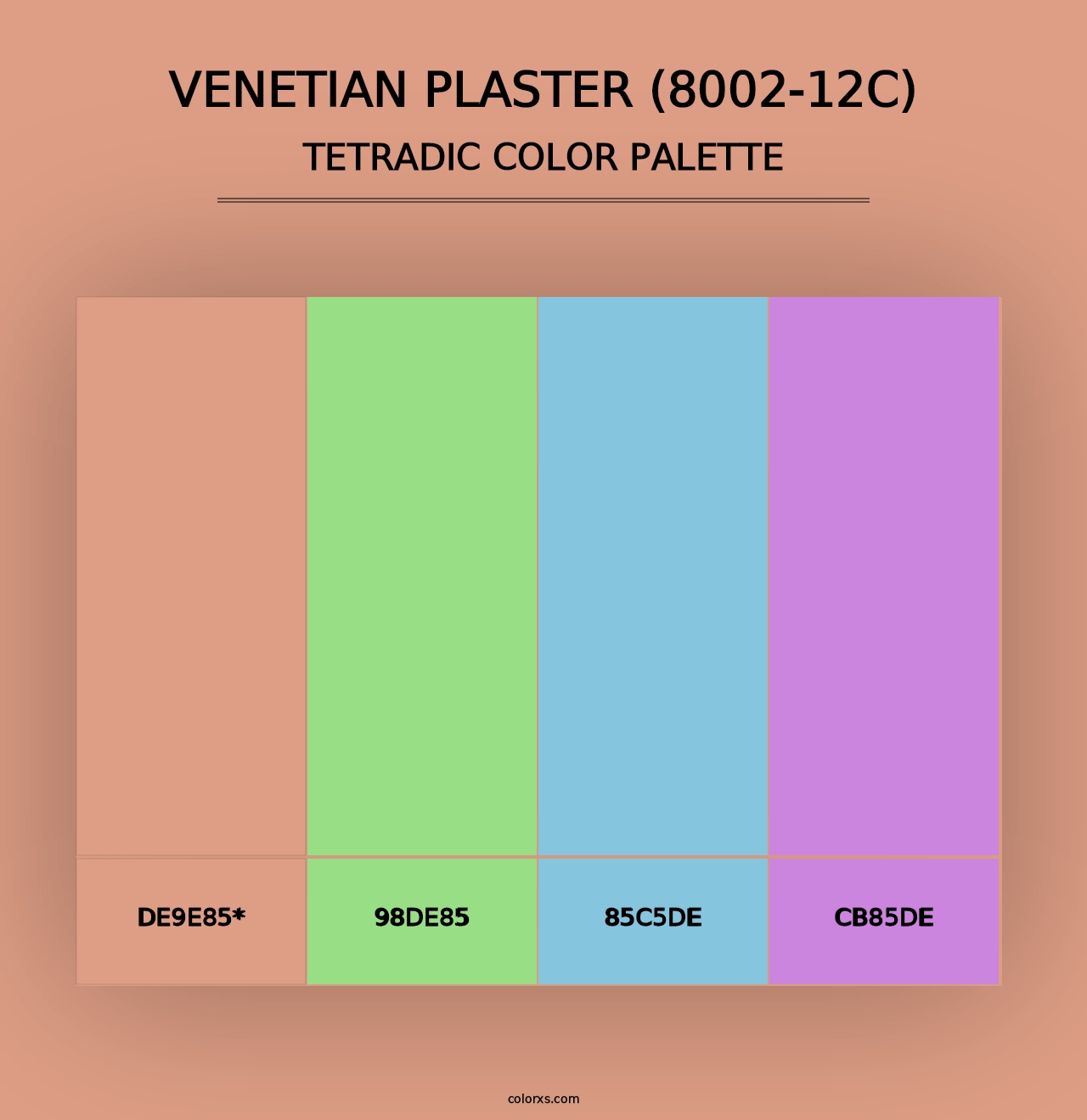 Venetian Plaster (8002-12C) - Tetradic Color Palette