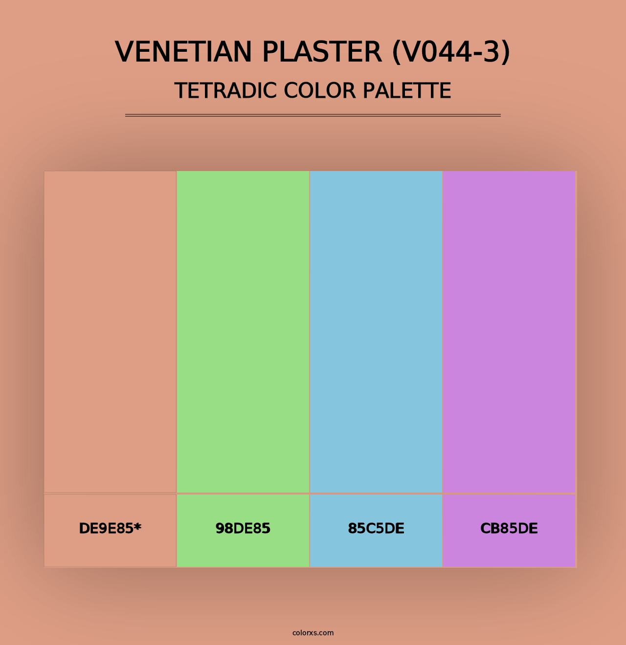 Venetian Plaster (V044-3) - Tetradic Color Palette