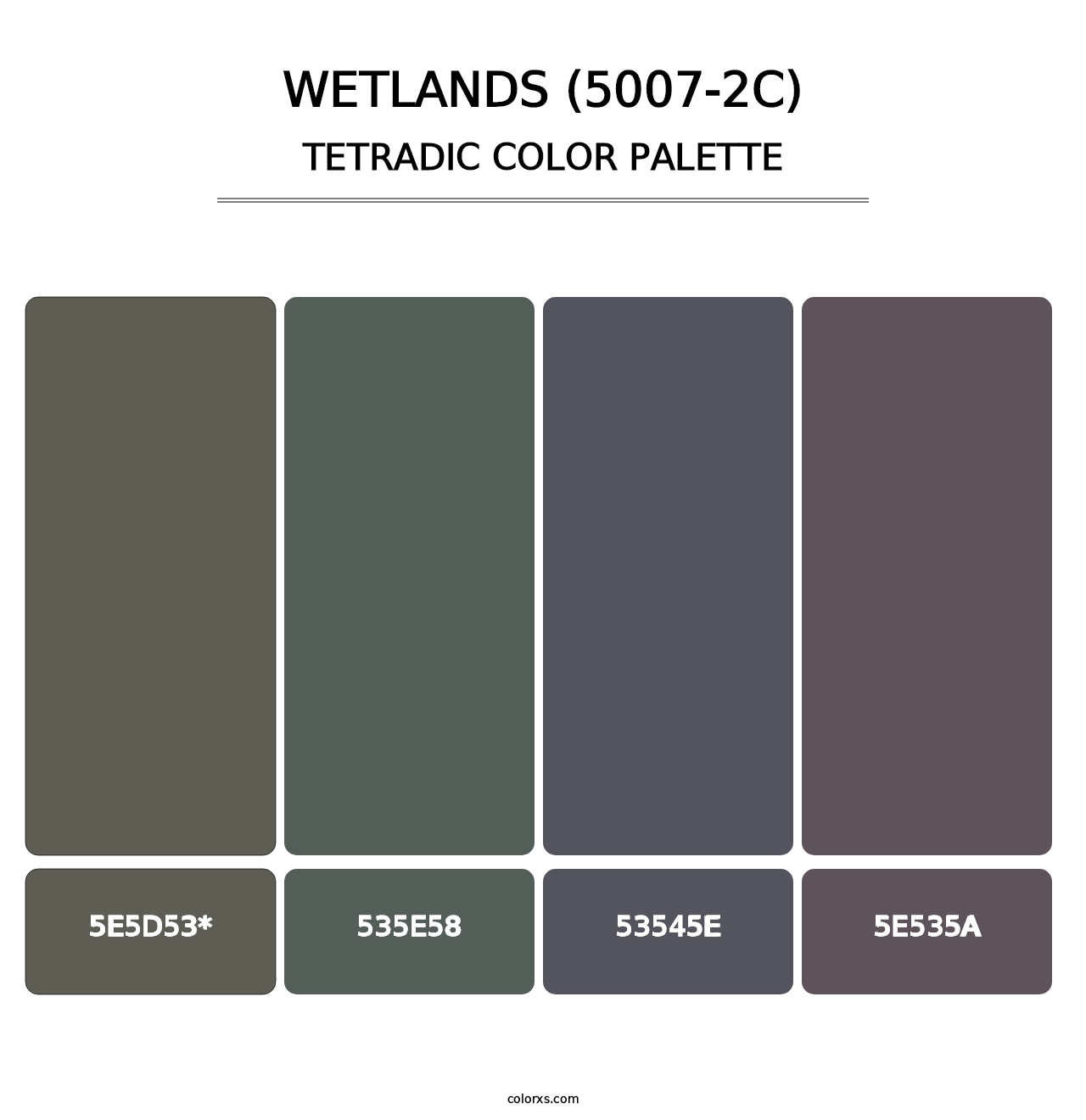 Wetlands (5007-2C) - Tetradic Color Palette