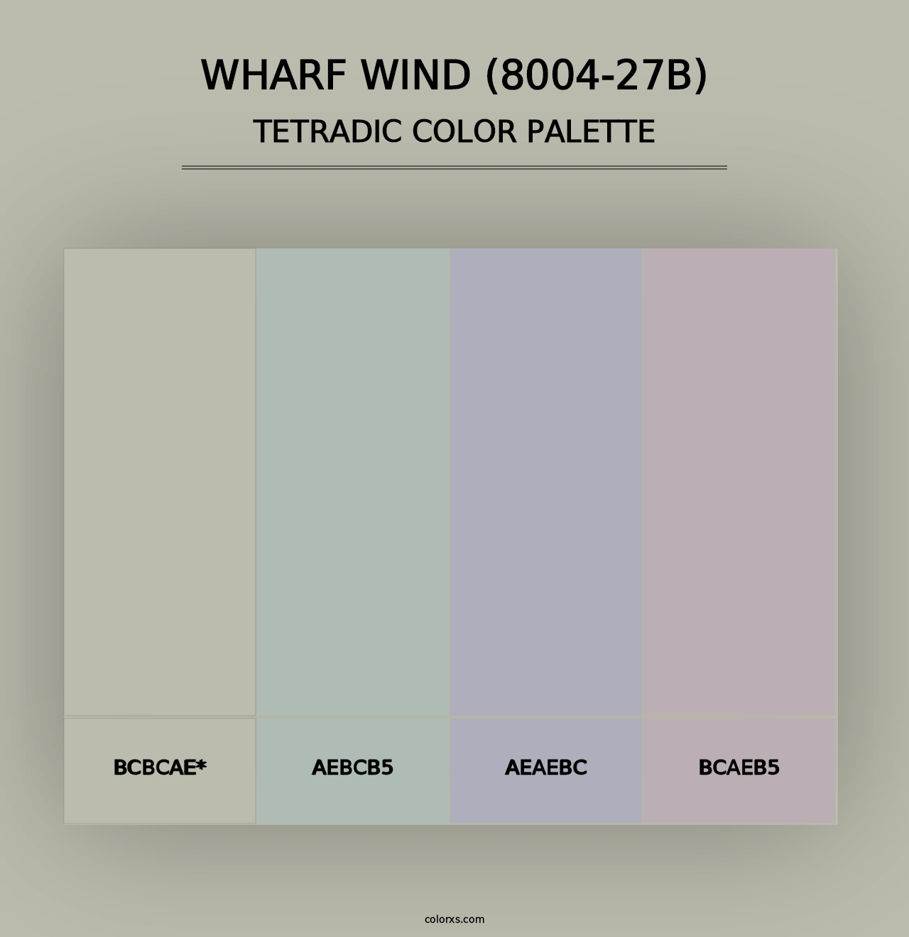 Wharf Wind (8004-27B) - Tetradic Color Palette