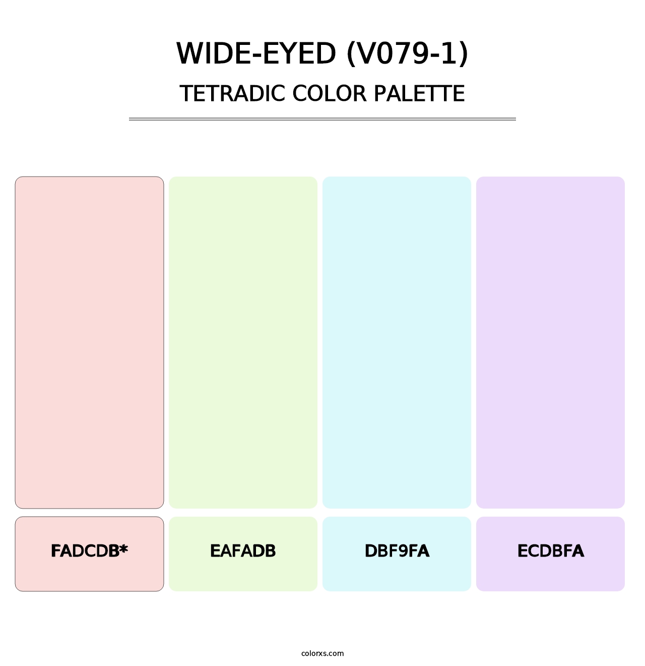 Wide-Eyed (V079-1) - Tetradic Color Palette