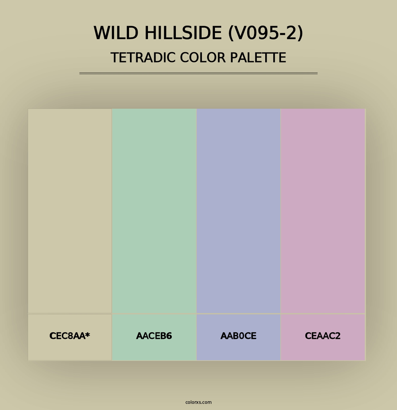 Wild Hillside (V095-2) - Tetradic Color Palette