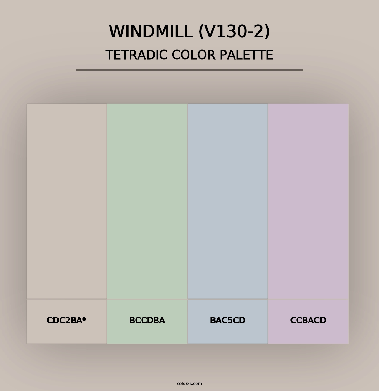 Windmill (V130-2) - Tetradic Color Palette