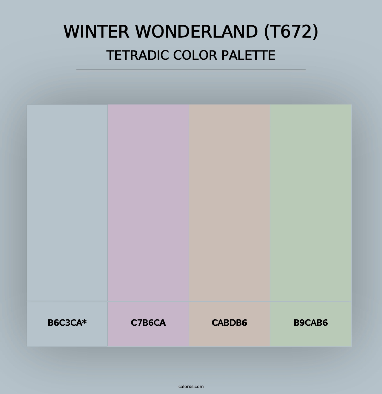 Winter Wonderland (T672) - Tetradic Color Palette