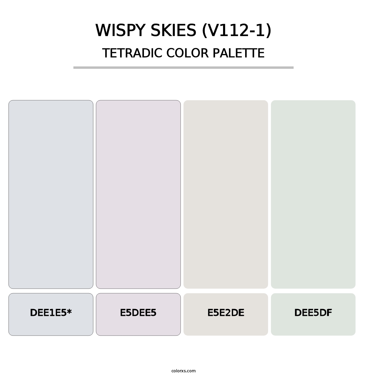 Wispy Skies (V112-1) - Tetradic Color Palette