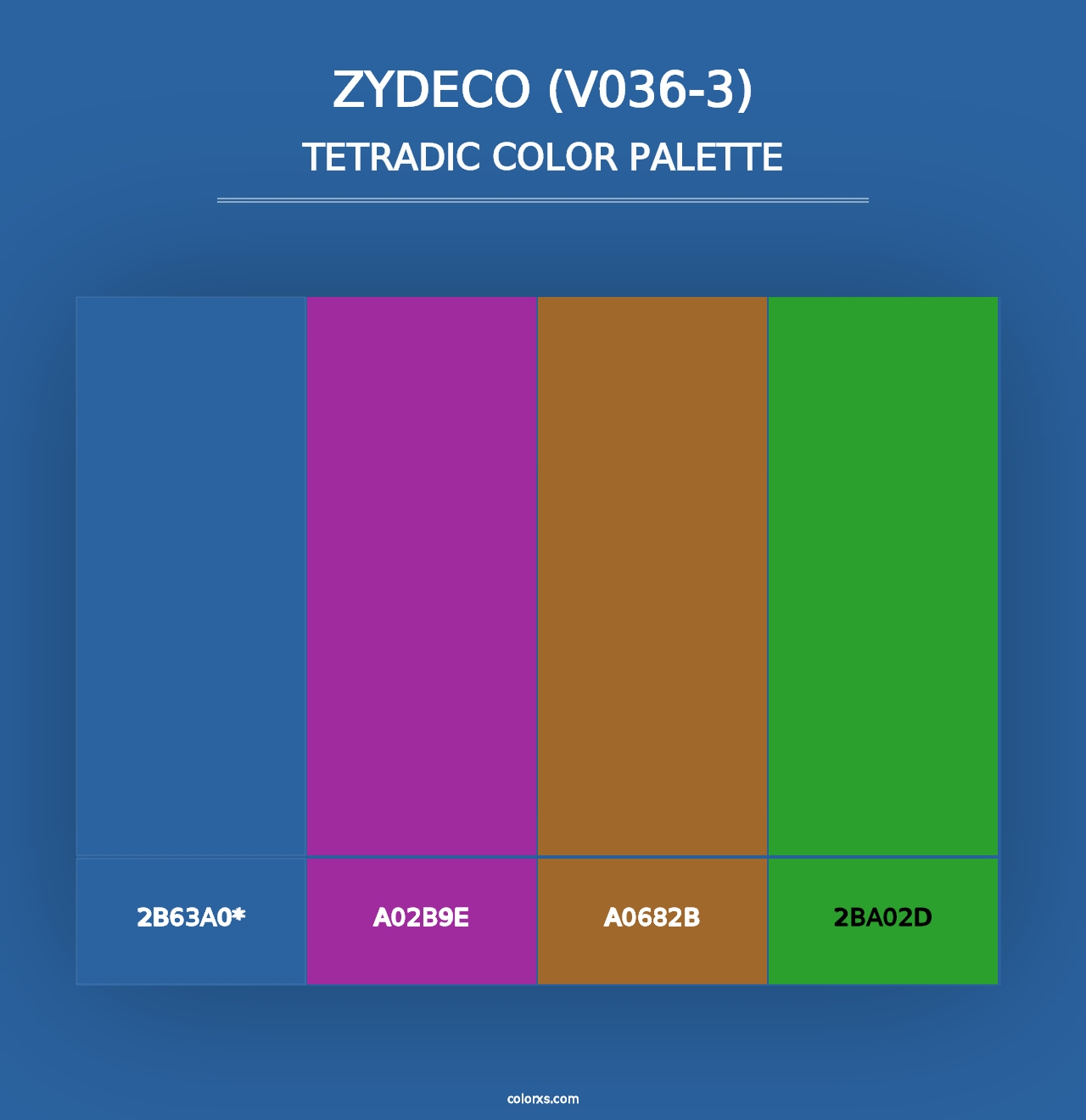 Zydeco (V036-3) - Tetradic Color Palette