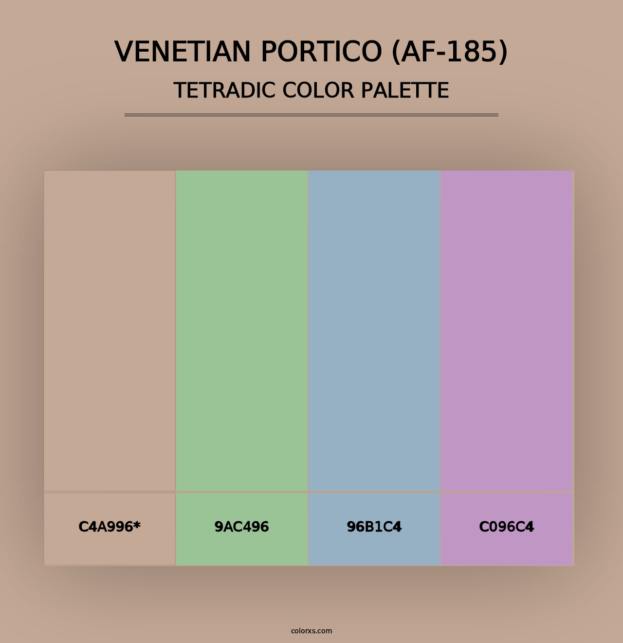 Venetian Portico (AF-185) - Tetradic Color Palette