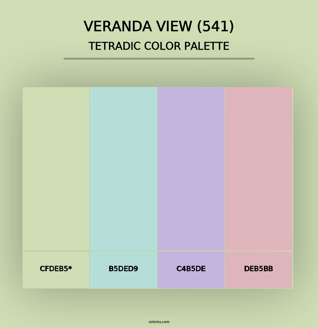 Veranda View (541) - Tetradic Color Palette