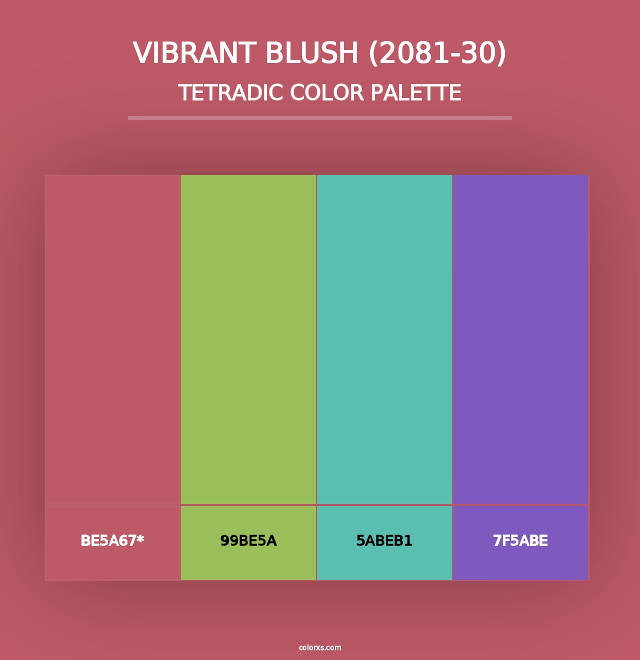 Vibrant Blush (2081-30) - Tetradic Color Palette