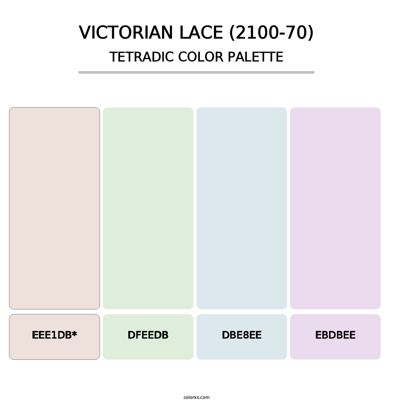 Victorian Lace (2100-70) - Tetradic Color Palette